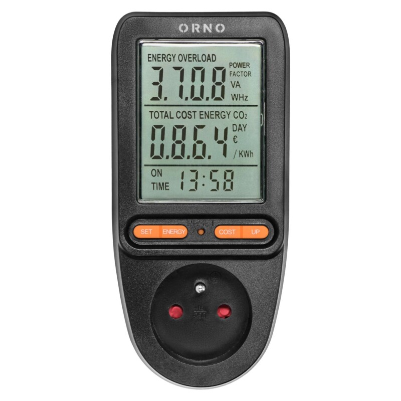 Merač spotreby el.energie do zásuvky ORNO OR-WAT-435B
